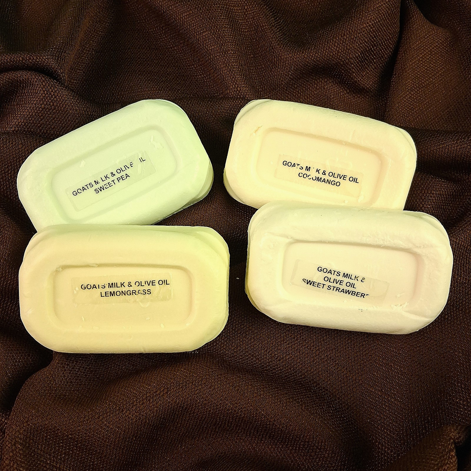 Goats Milk & Olive Oil Soap Handmade Various Scents Approx 4.5 oz ea Lot of 4