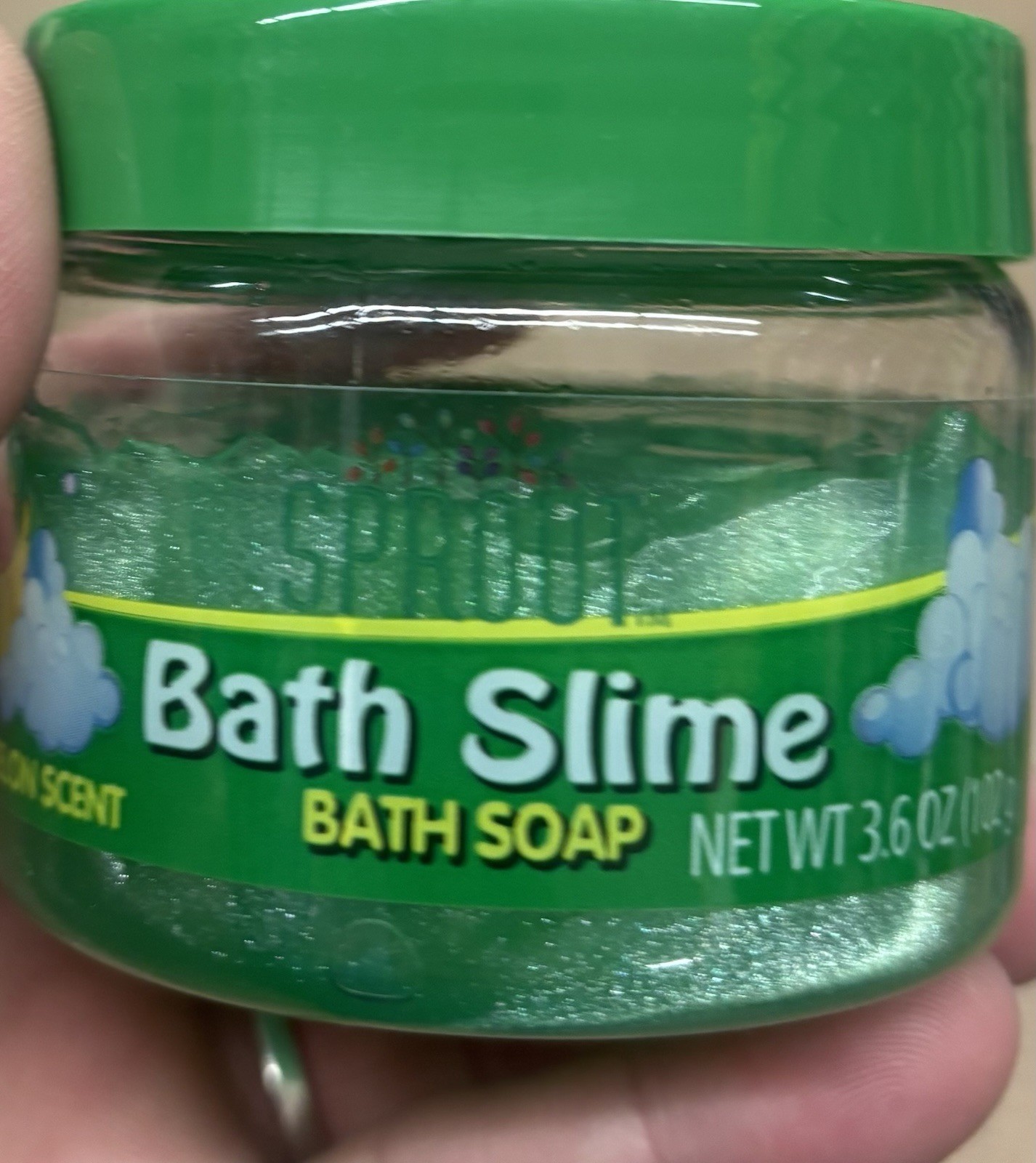 Sprout Bath Slime Bath Soap Melon Scent Green 3.6 oz for Unisex Kids Body