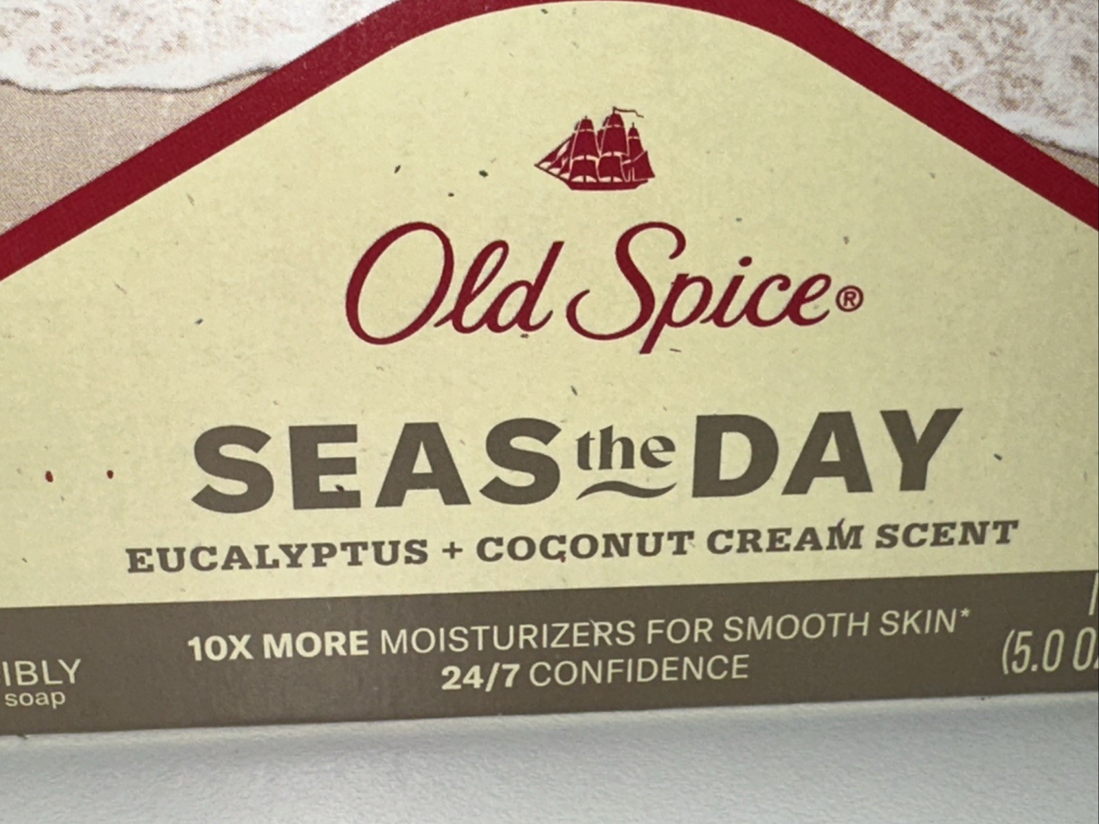 4 BARS–Old Spice Bar Soap SEAS THE DAY Eucalyptus & Coconut Cream 5oz