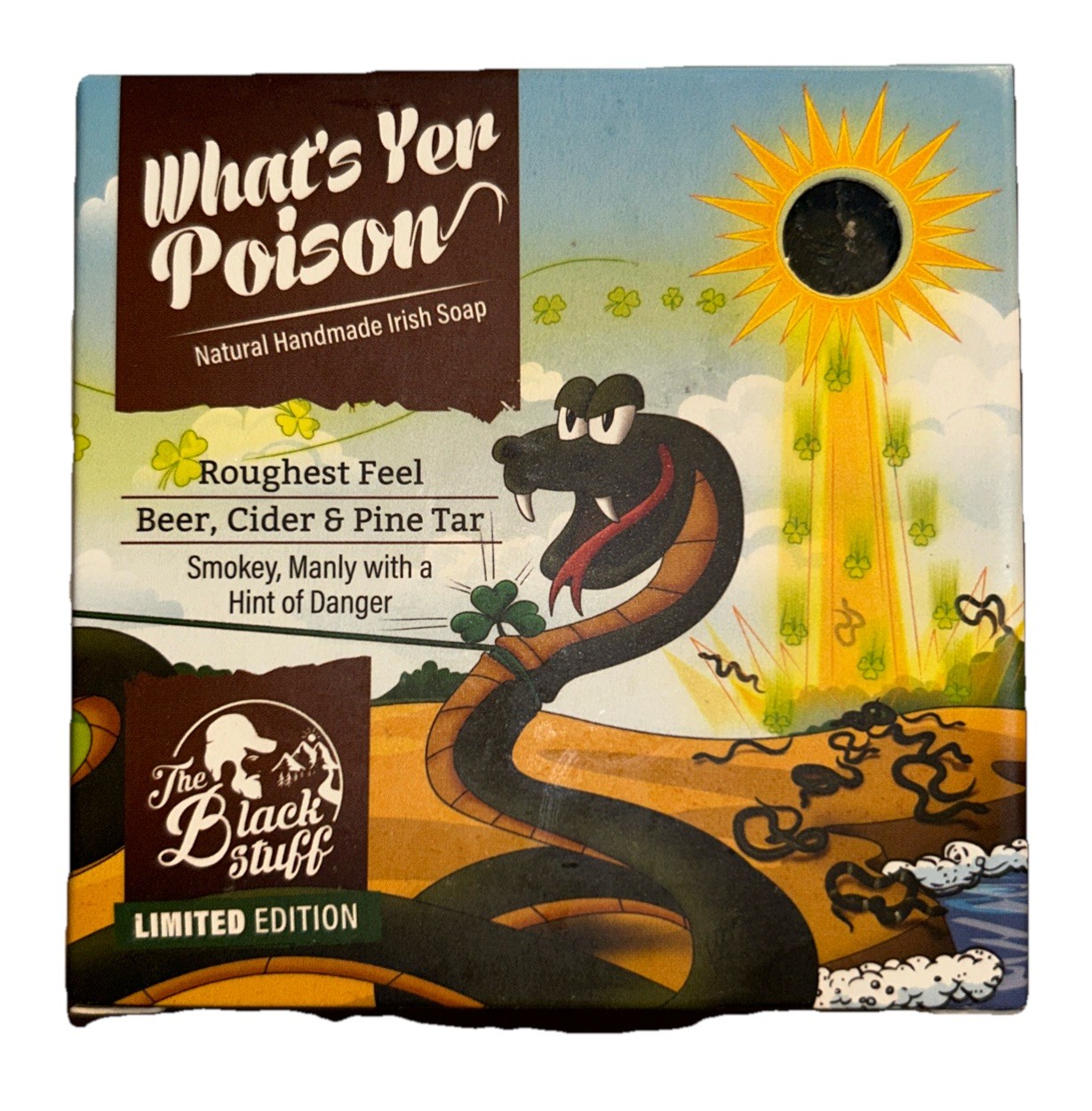 The Black Stuff “Whats Yer Poison”LIMITED EDITION Natural Irish Soap 5.5oz