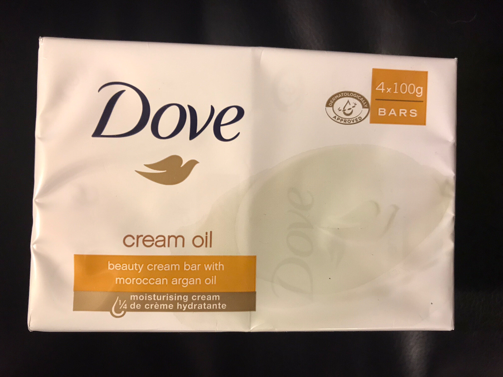 4 BARS-DOVE CREAM OIL ARGAN OIL Beauty Bar Soap 100g-Each MADE IN GERMANY NEW