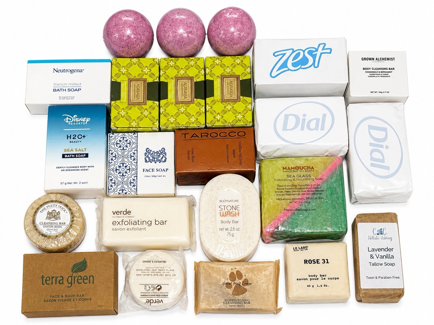 Lot of 23 New Premium Luxury Soap Bars Mixed Brands Bath Body Gift Set Bundle