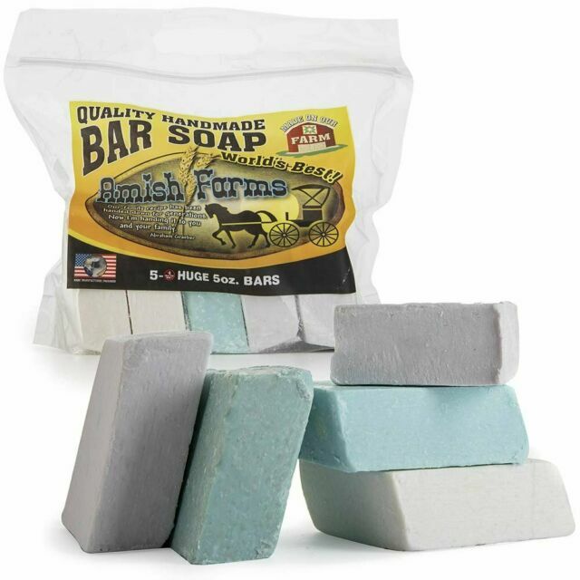 Amish Farms Natural Handmade Moisturizing Bar Soap 5 Count Bags