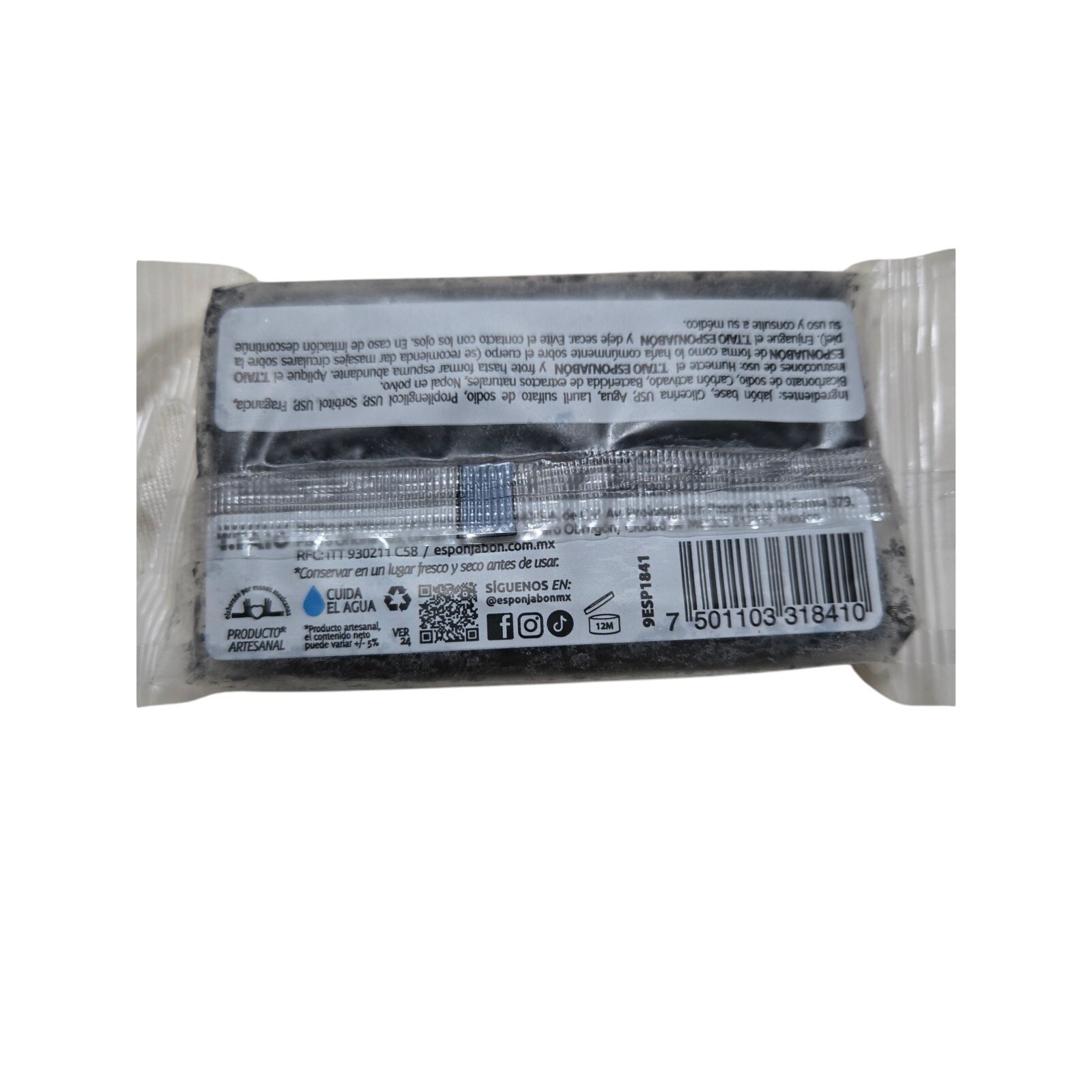 T. Taio Original Charcoal Soap Bar 4.2 oz (120 g) New
