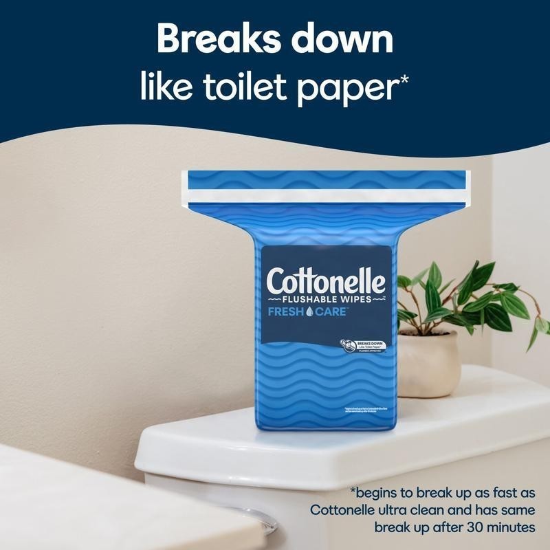Adult Flushable Wipes Resealable Pack 168 Count Hypoallergenic Septic Safe New
