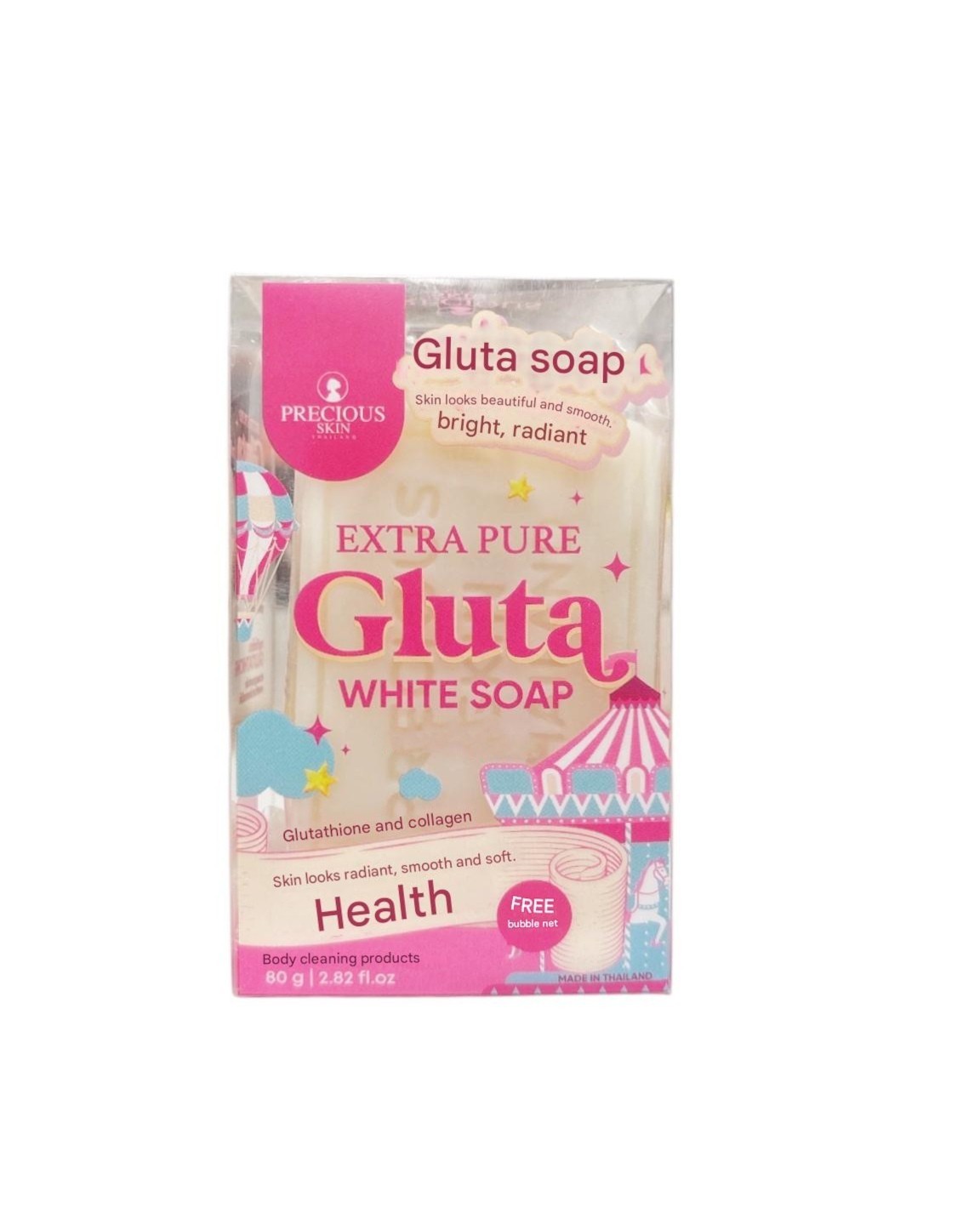 2 Bars Precious Skin Thailand Extra Pure Gluta White Soap (80g each)