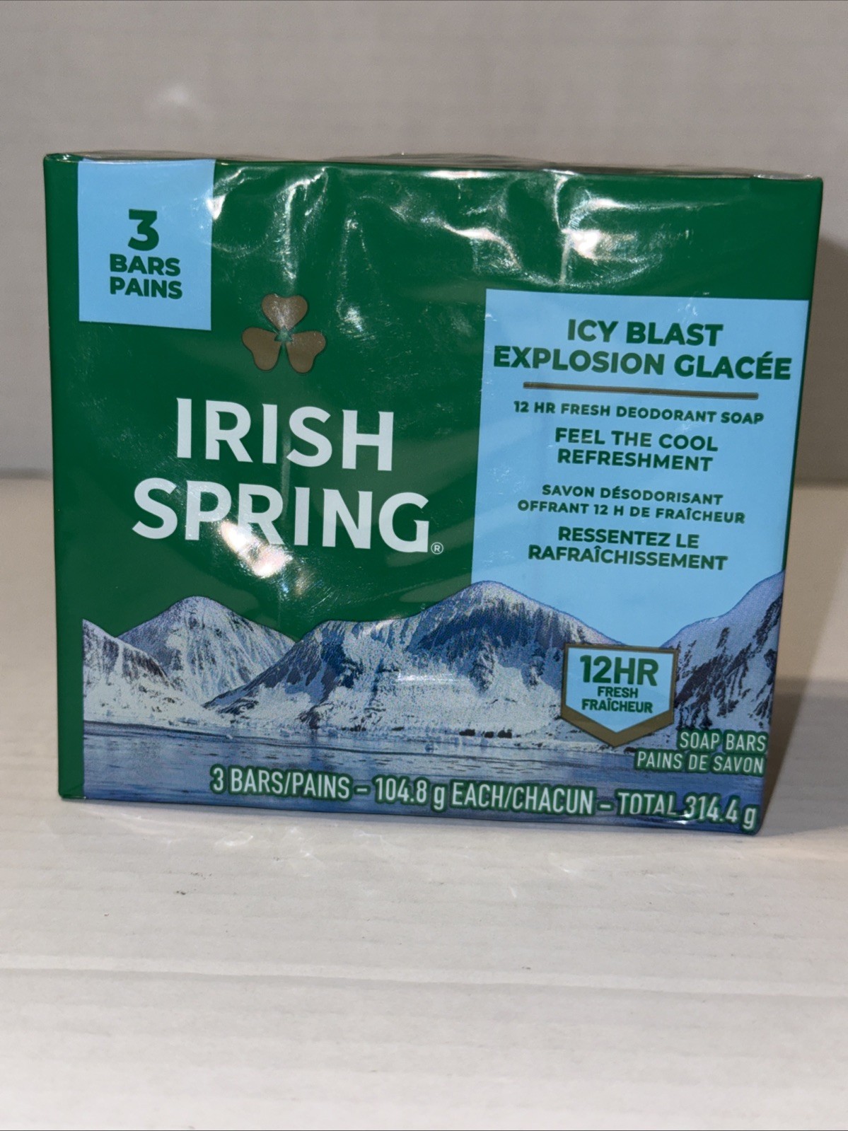 Irish Spring Bath Bar Icy Blast 3.75 Oz 3 x 3.75 oz bars