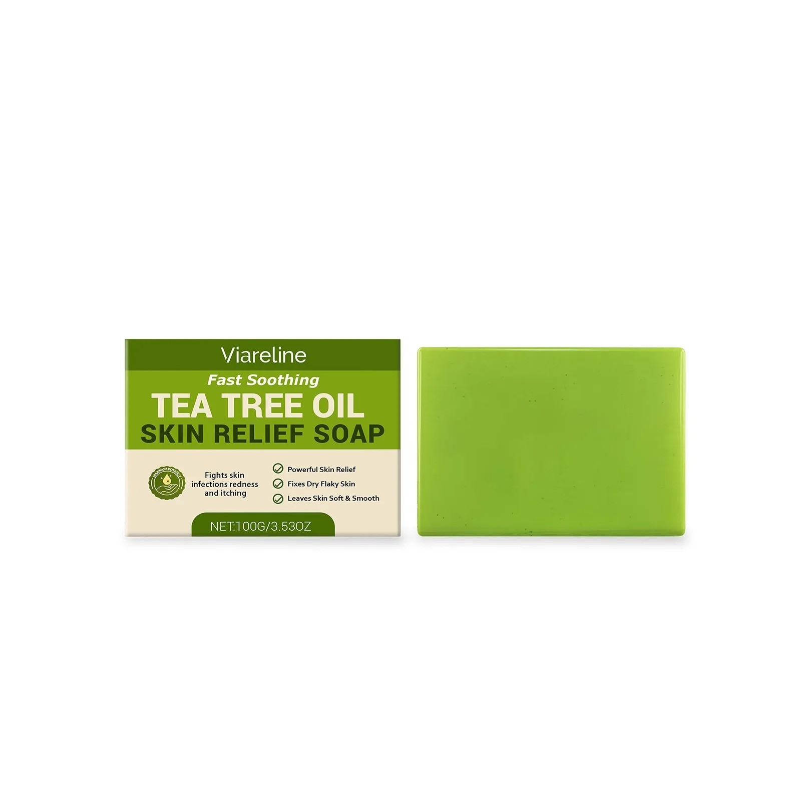 1/2/3X Relief Soap Bar, Loravey Tea Tree Oil Soap,Natural Soaps for Healthy Skin