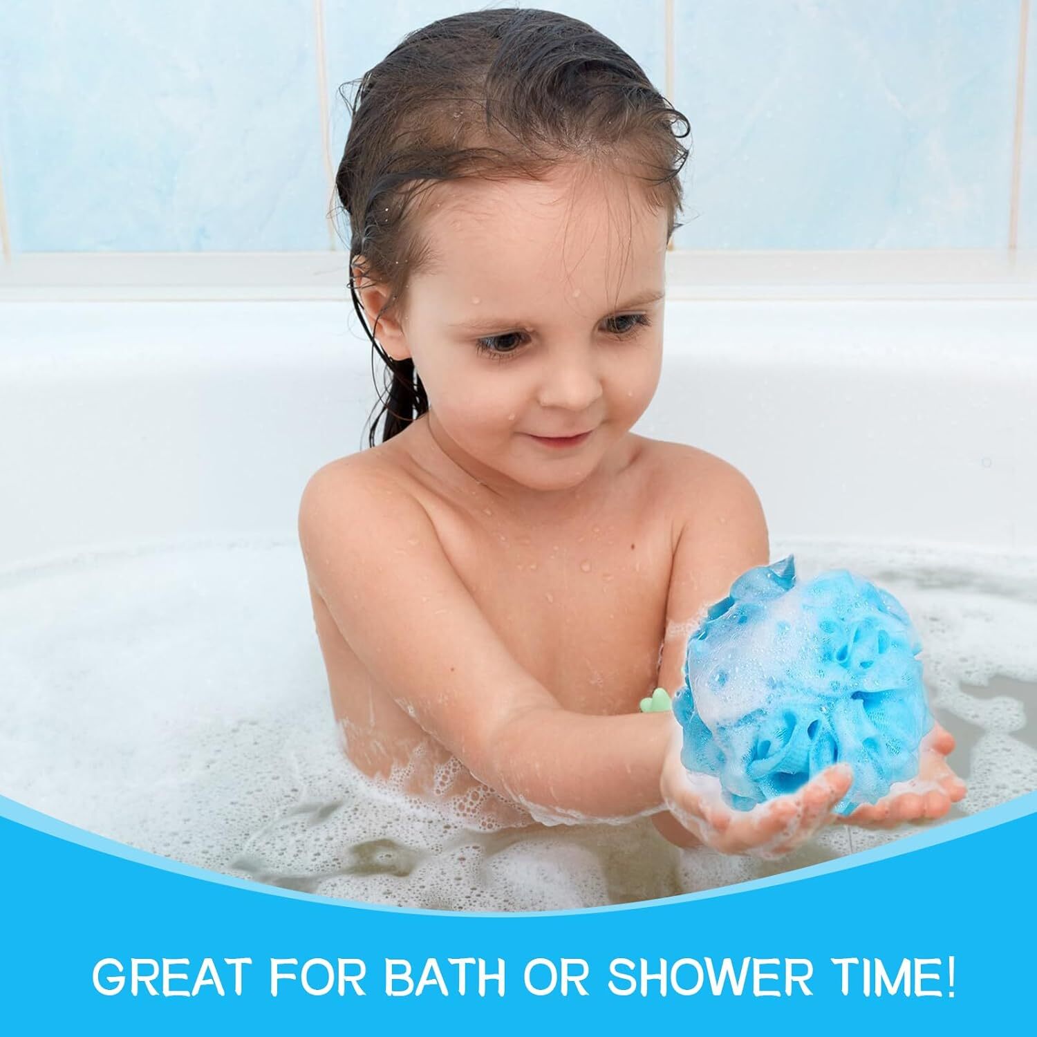 Loofah Sponge Shower Loofahs Bath Sponges Mesh Balls for Multiple Colors