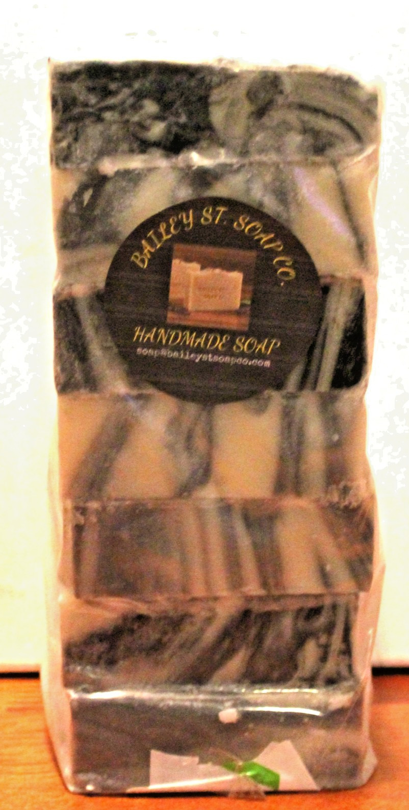 Black Forest Cold Processed handmade soap loaf, 7 precut bars