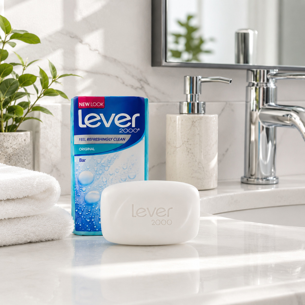 Lever 2000 Original Bar Soap Fresh Scent 3.75 oz Pack of 3 Face & Body Cleanser