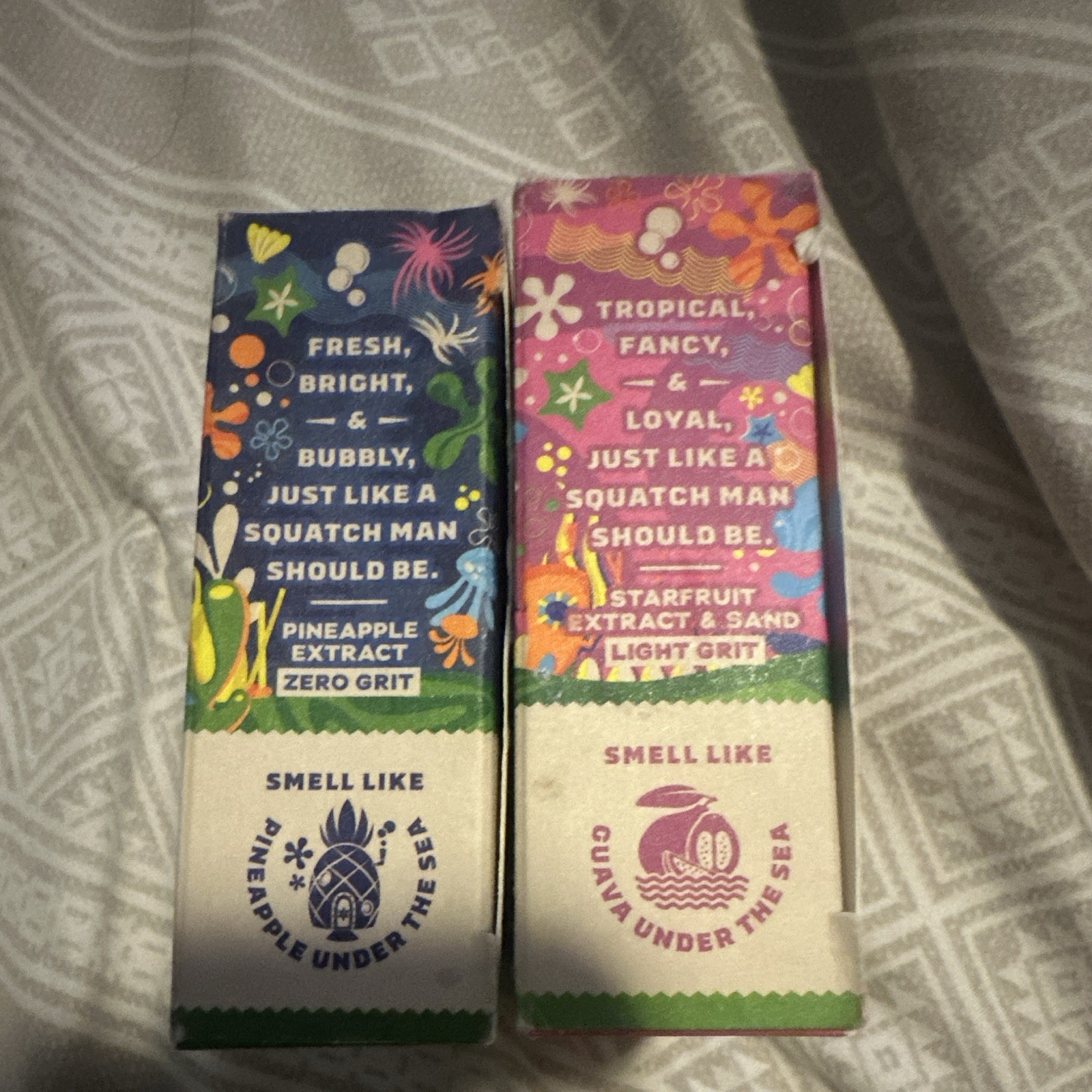 Dr Squatch Limited Edition SPONGEBOB SQUAREPANTS & PATRICK Natural Soap Bars 2pc