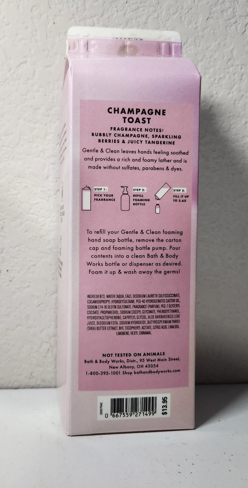 Bath & Body Works Champagne Toast Refill Gentle & Clean Foaming Hand Soap