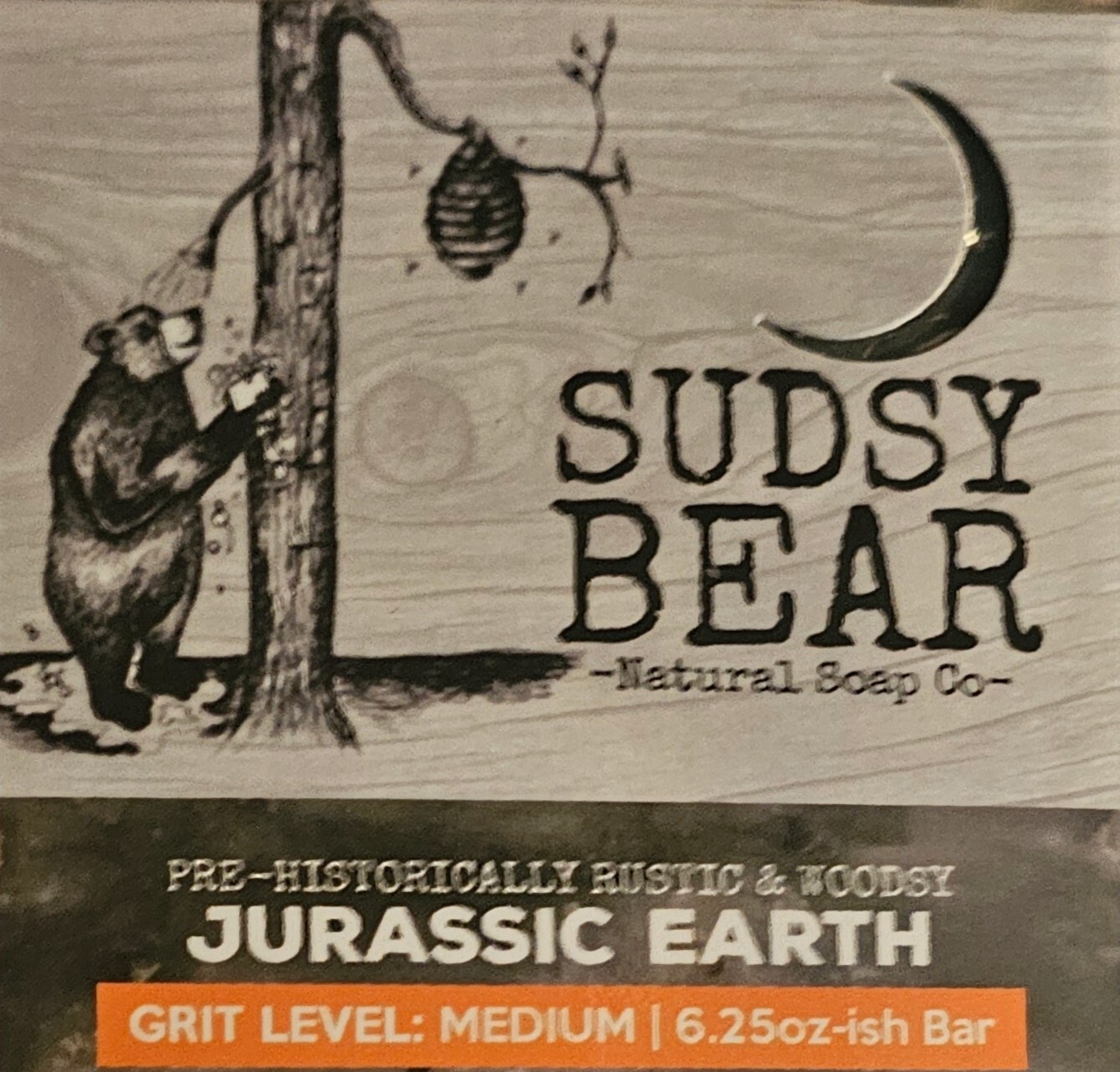 New Sudsy Bear Jurassic Earth 6.25oz Soap Bar!