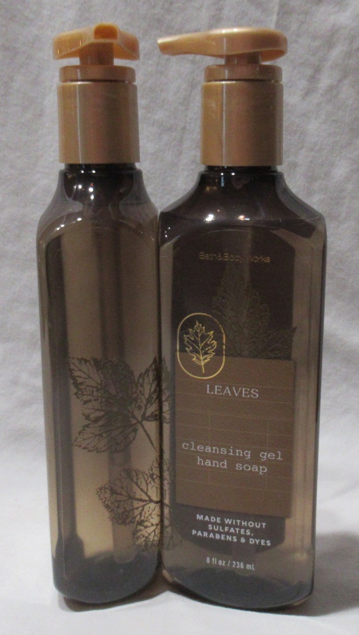 Bath & Body Works Cleansing Gel Hand Soap Lot Set of 2 Fall LEAVES