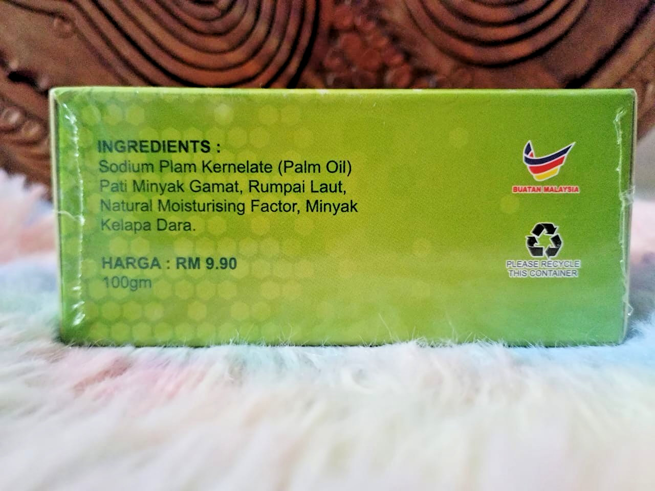 10X 100gm SEA CUCUMBER VIRGIN COCONUT OIL SEAWEED SOAP Natural GAMAT LANGKAWI
