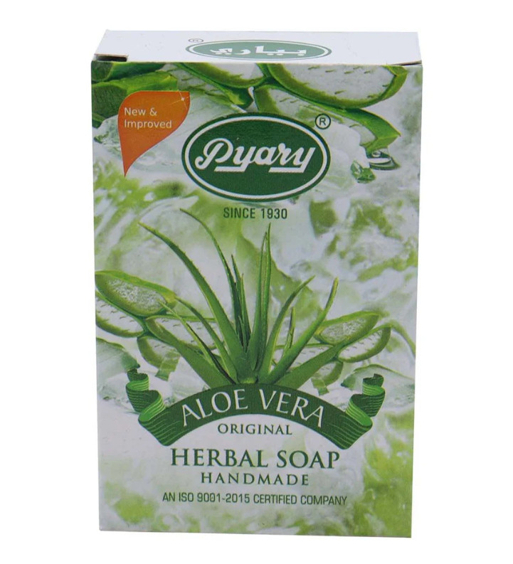 Indian Pyary Aloe Vera Original Herbal Soap – 75g Hand Made ⭐Buy 2 Get One FREE⭐