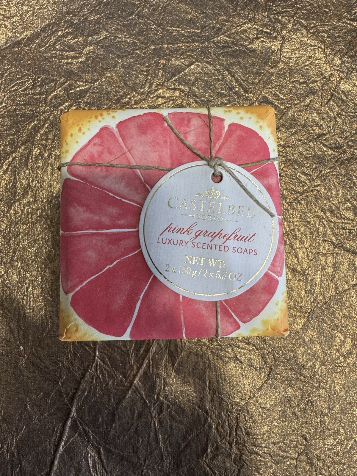 Castelbel Pink Grapefruit Luxury Soap (1) 2x 5.3 Oz 2 TOTAL Made In Portugal