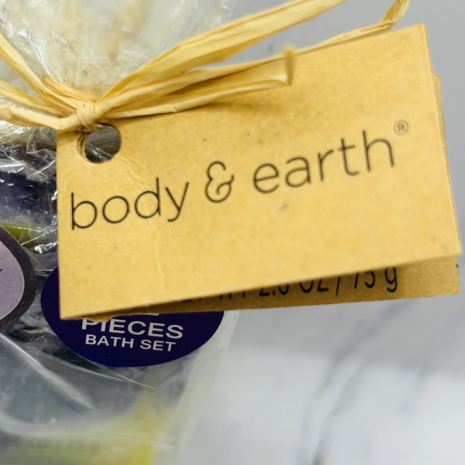 Body & Earth Lavender Sleep Potion Handmade Soap 2 Piece Bath Set New in Package