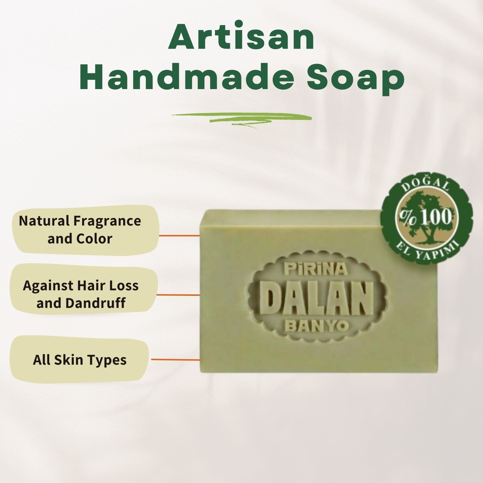 Dalan Antique Olive Oil Bar Soap 100% Natural 170 gr (1-3-6-16-36- Pack)