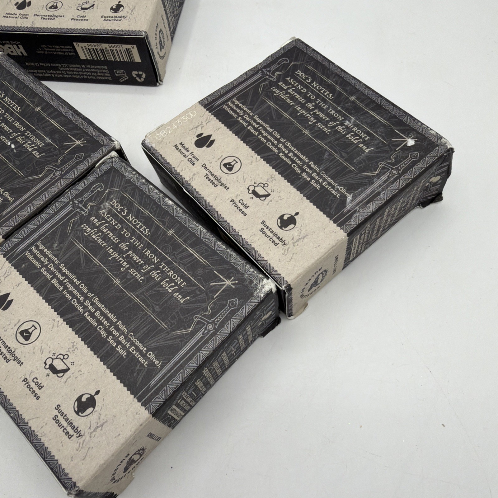 DR. SQUATCH Men’s All Natural Bar Soap Thousand Sword Scrub Game Of Thrones x5