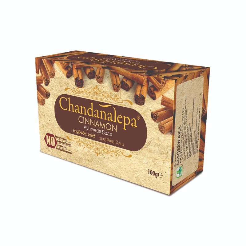 Chandanalepa Cinnamon Ayurveda Herbal Soap 100g Organic Body Skin Brightening
