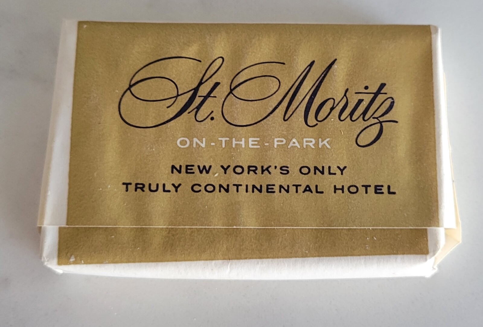 VINTAGE New ~ St. Moritz On-The-Park Hotel ~ Soap ~ New York City ~ NY