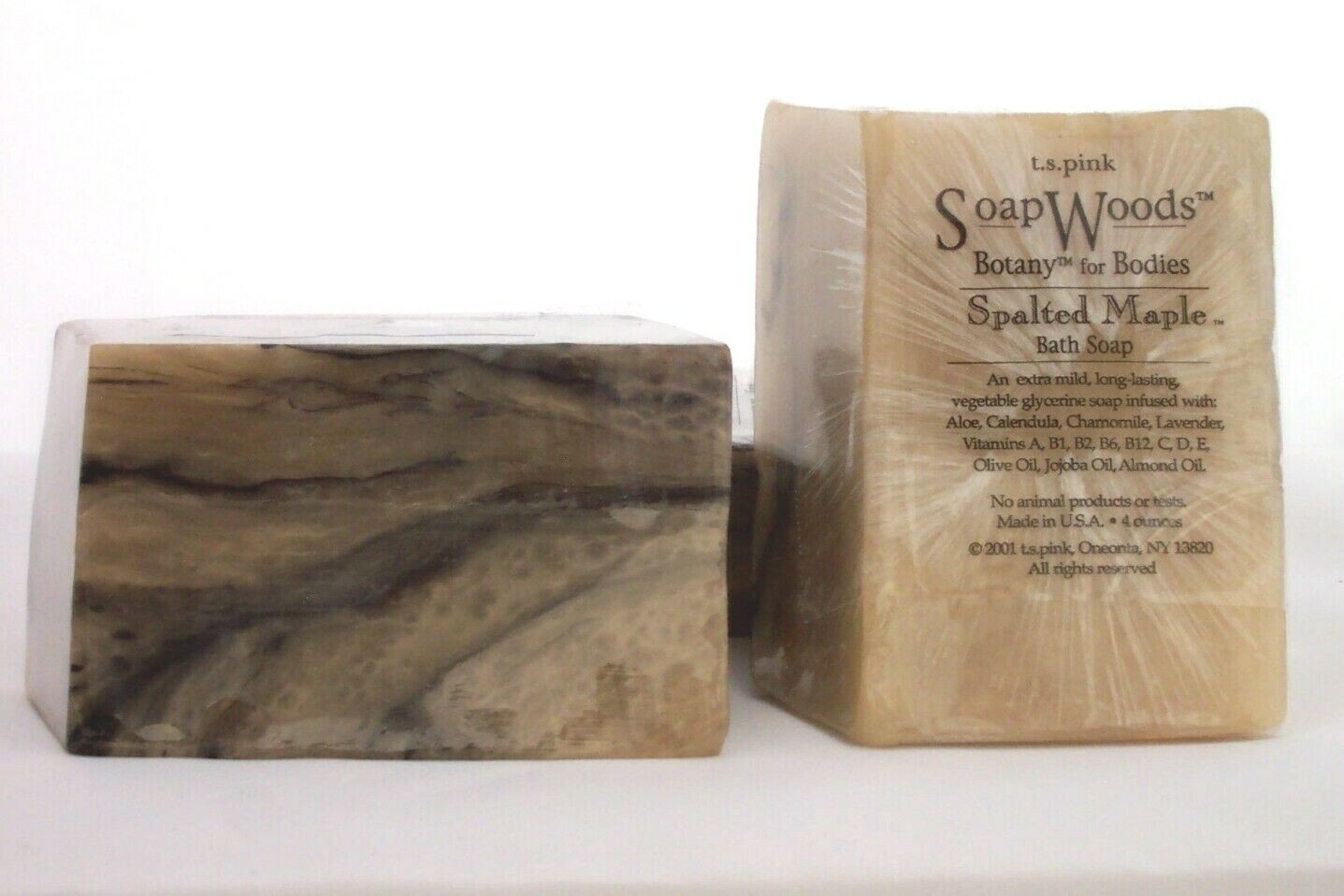 SPALTED MAPLE, SoapWoods Natural GLYCERIN SOAP by T.S. Pink Soap Wood