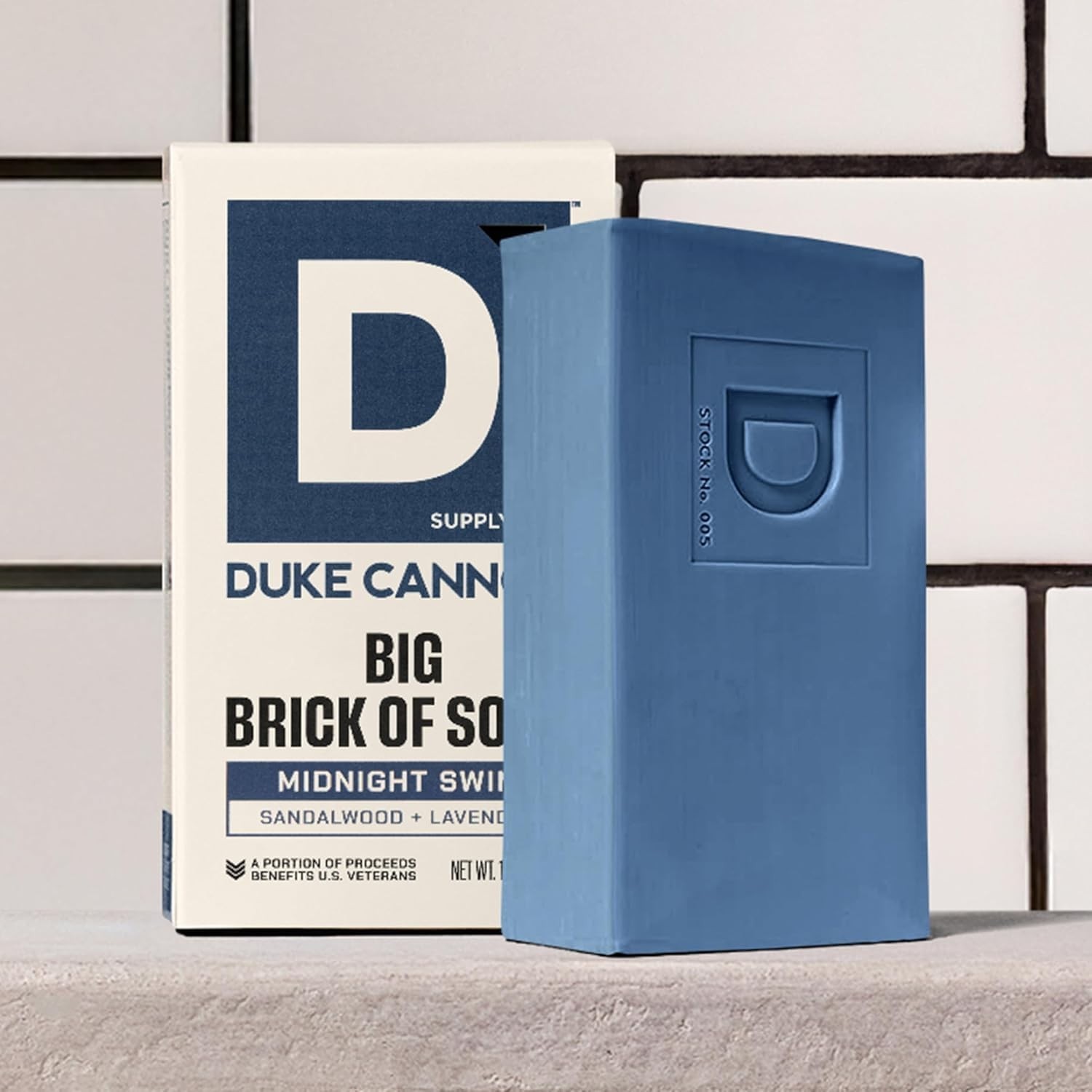 Duke Cannon 10 oz Big Brick Soap – Sandalwood & Lavender, Triple-Milled Luxury