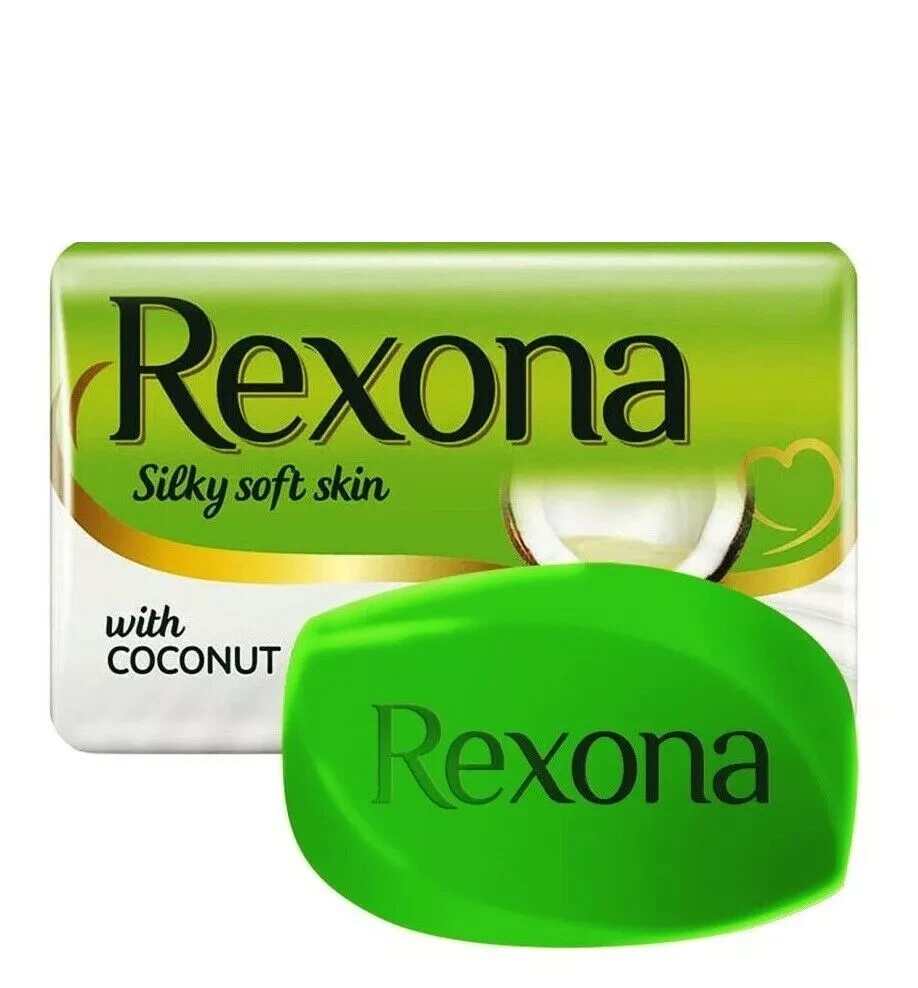 Rexona Silky Soft Skin Soap Bar With Coconut & Olive Oils – 100 Gram pack of 4pc