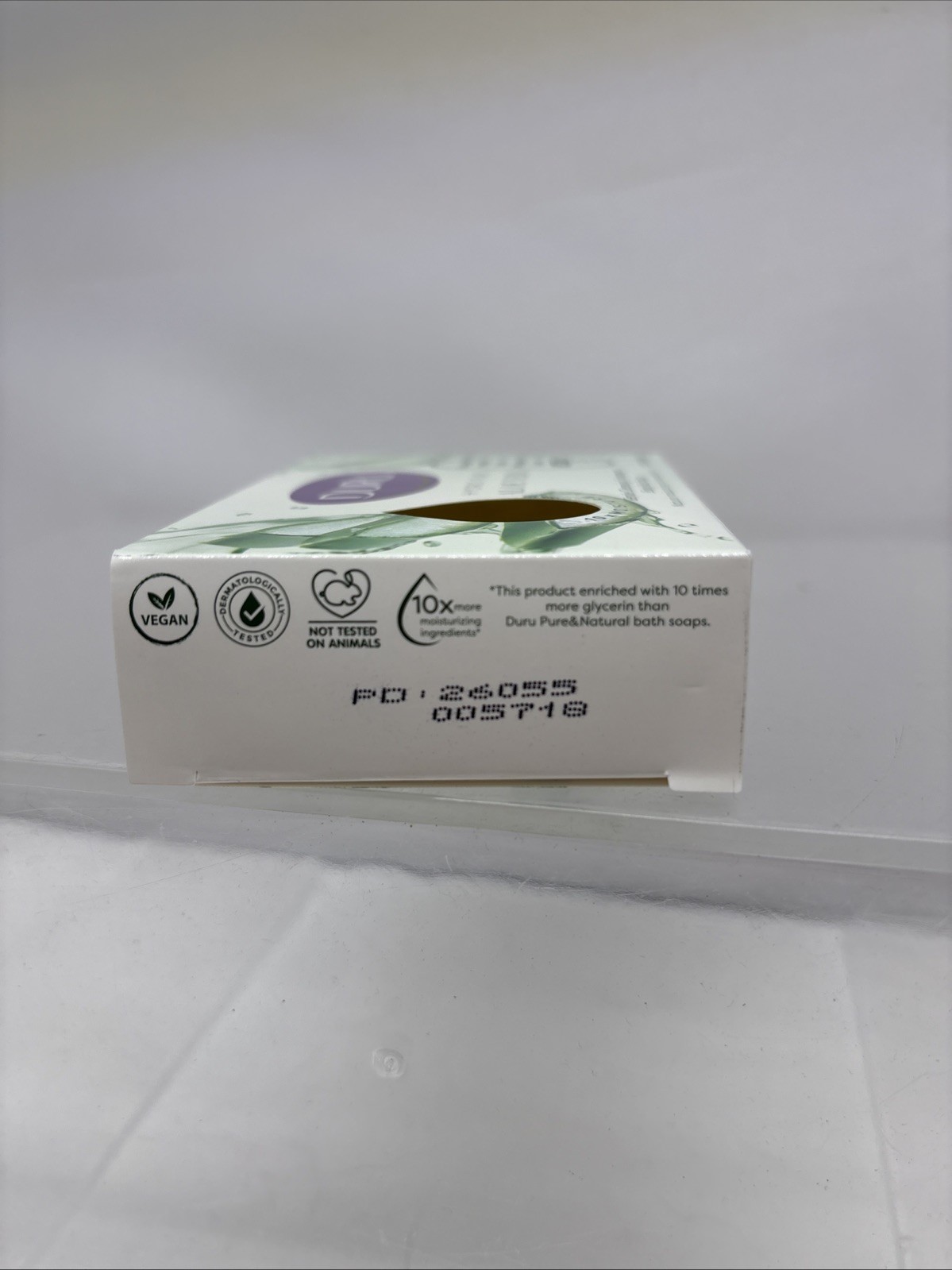6 X DURU ALOE VERA Hydropure Gentle Cleansing Body Bar Soap 3.75oz Ea. (B91