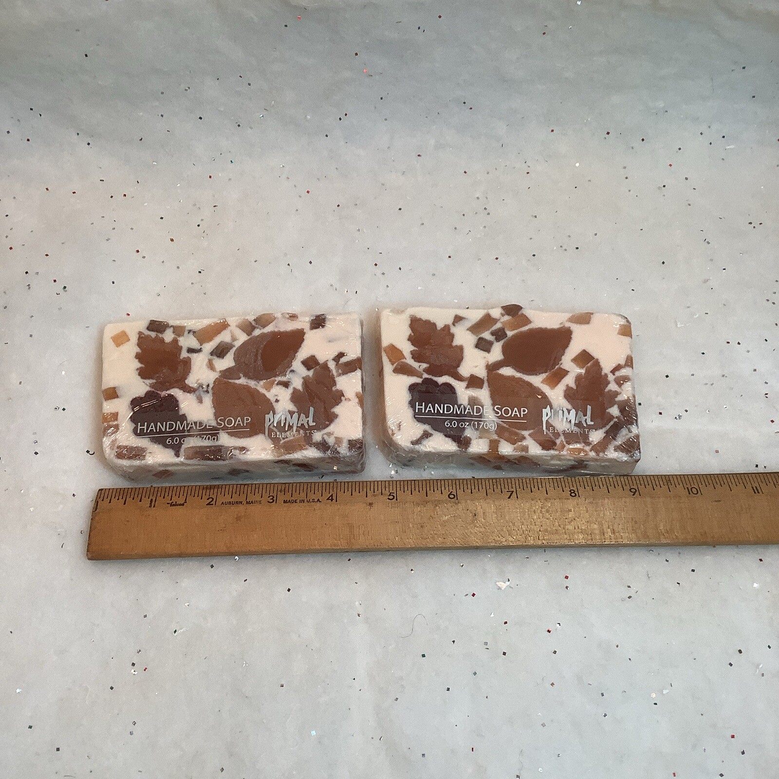 2 New Primal Elements Soap, Autumn Leaves 6 Oz Each