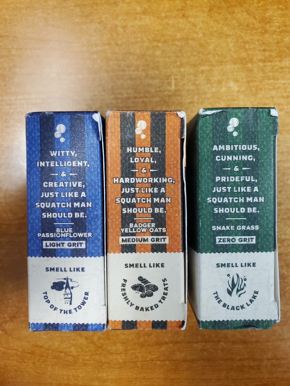 3 Pack: Dr. Squatch Harry Potter Bar Soap Ravenclaw/Slytherin/Hufflepuff E11B
