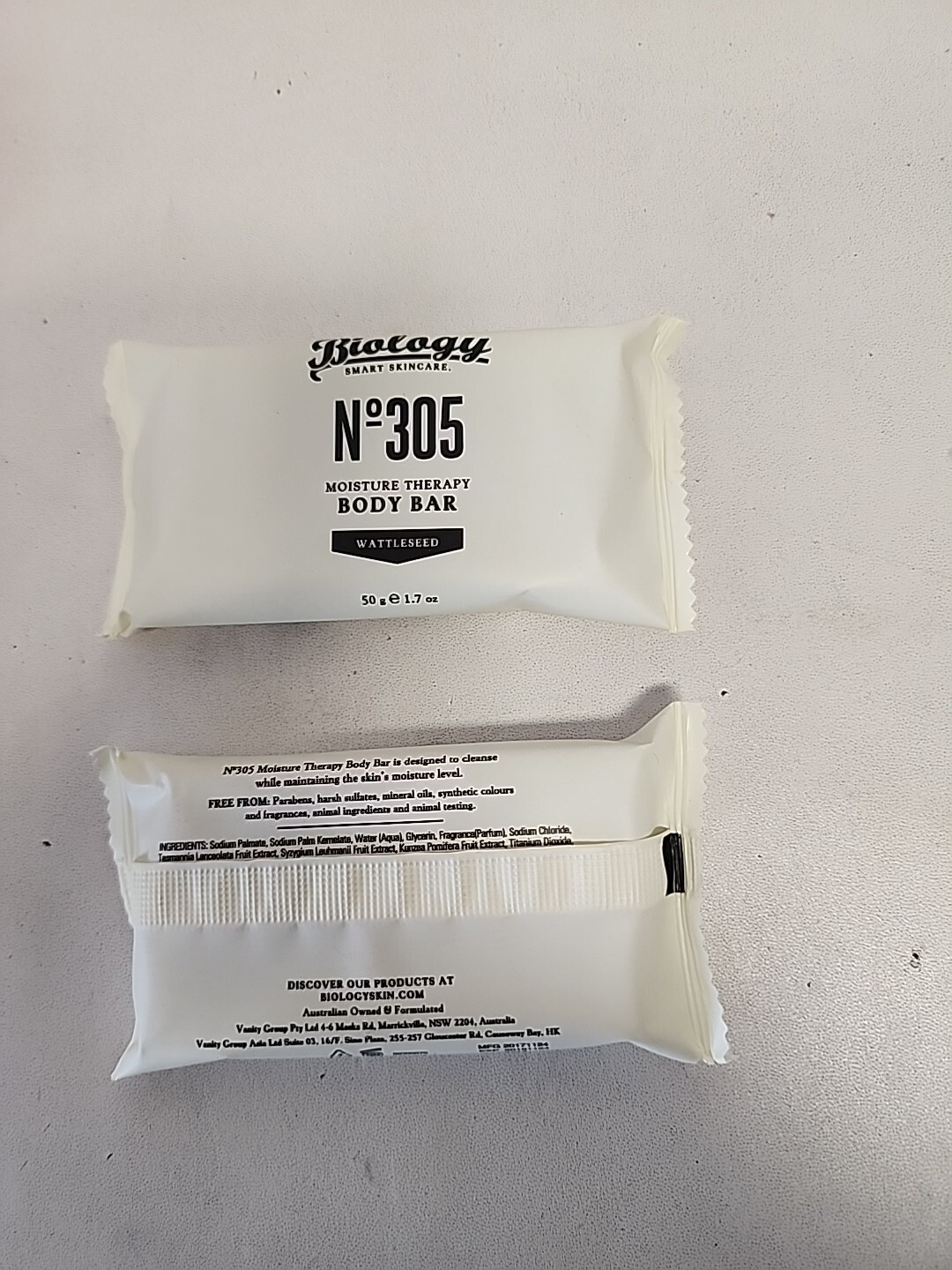 Biology No.305 Moisture Therapy Body Bar 1.7 Oz. Soap. 2 Boxes Of 50. Total 100