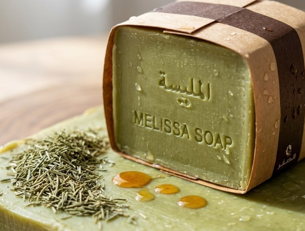 Natural Handcrafted Melissa Soap Bar Organic Balm Herbal Skin Care Soap