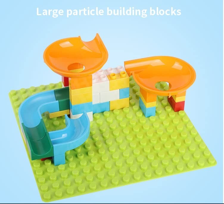 6 Pack Large Building Brick Baseplates – 10×10 Inch in Blue, Green, Gray – Compa