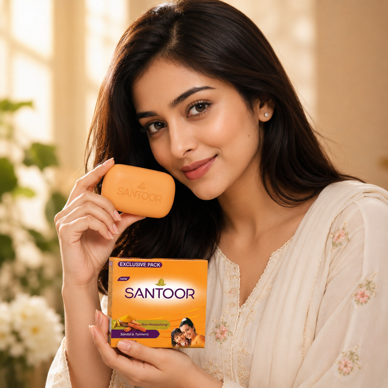 SANTOOR Soaps (pack of 8) 125gm each