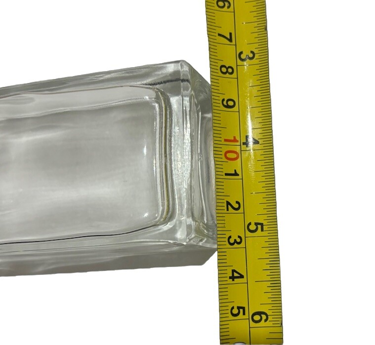 1 Refillable Perfume Glass Bottle Metal Spray Top, Flat Shape, Atomizer 2oz