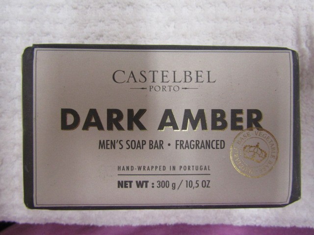 CASTELBEL~~~DARK AMBER~FRAGRANCED ~MEN’S SOAP BAR 10.5 OZ BIN