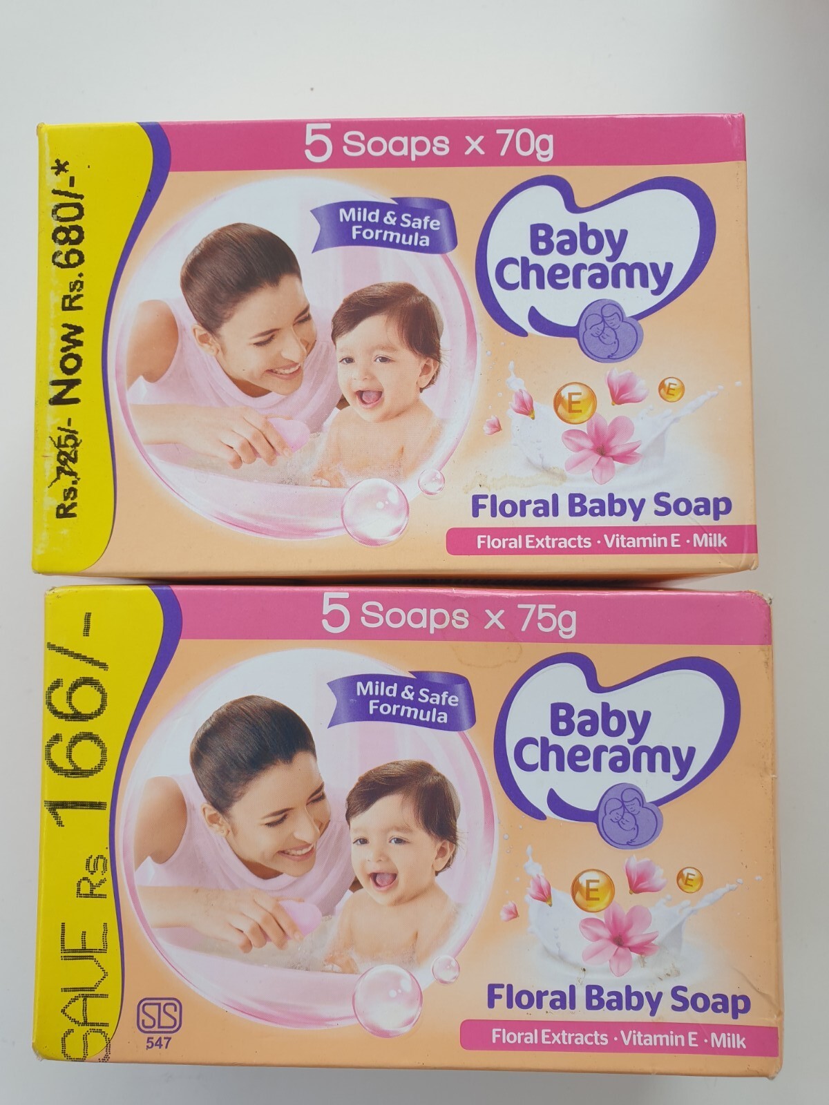 Baby soap cheramy herbal natural new skin floral milk free and moisturizing