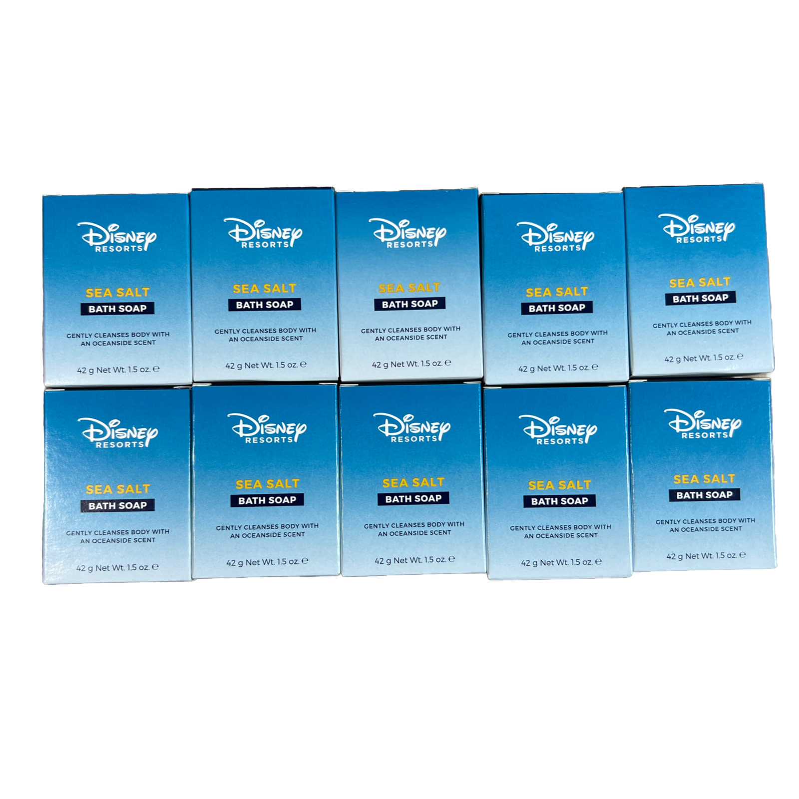 Disney Resorts SEA SALT Bath Soap 10 -1.5oz Bars