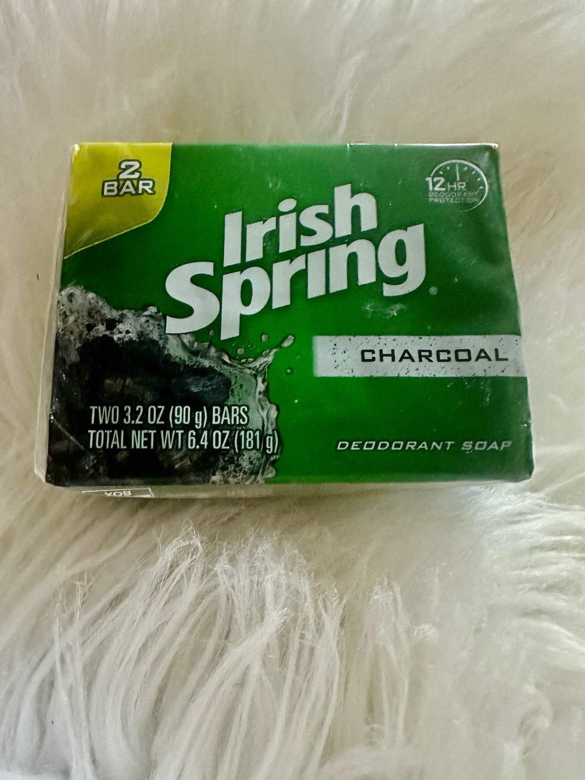 Irish Spring Deodorant Soap Charcoal 2 Pak 3.2 oz Each – Total 2 Bars