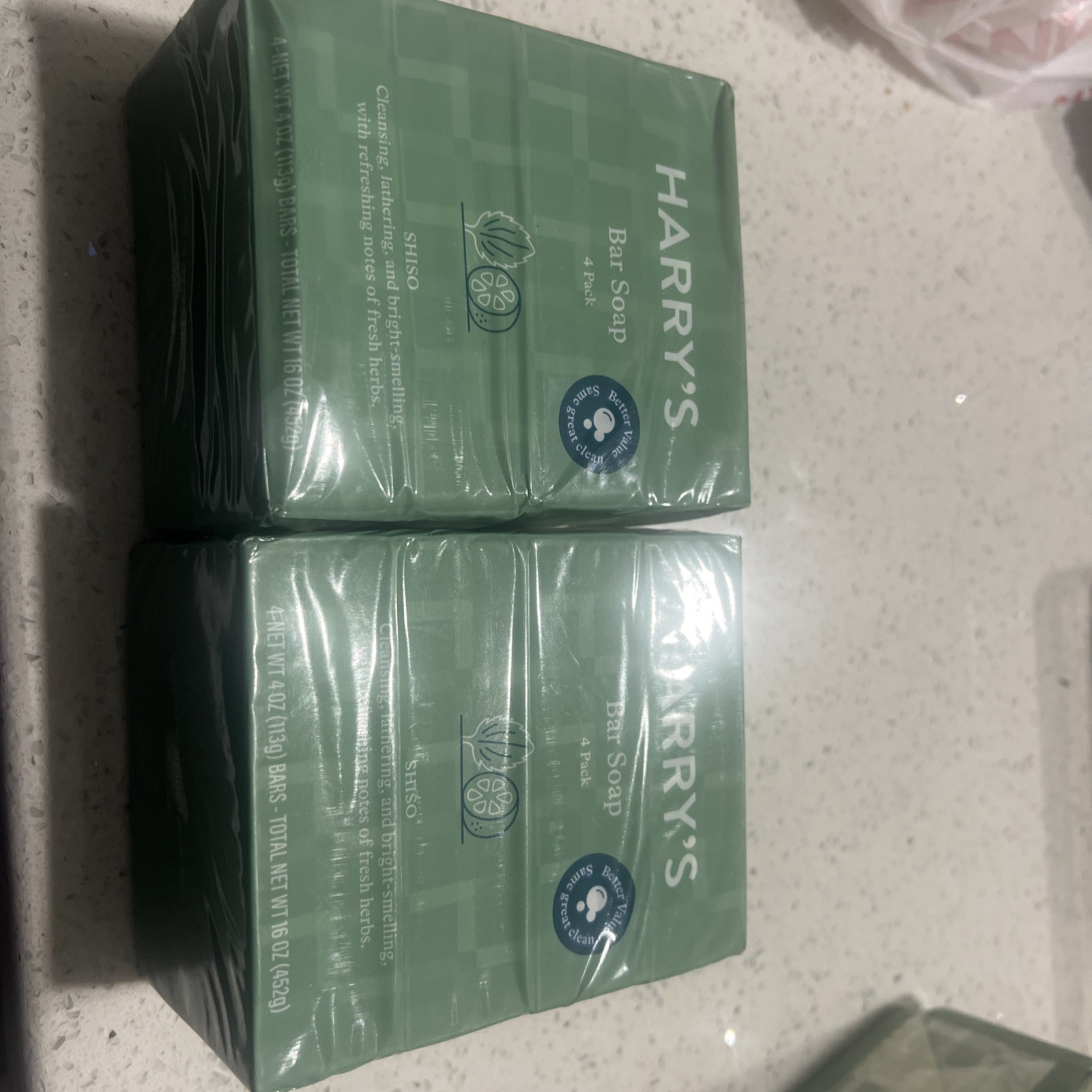 8x Harry’s Men’s Cleansing Bar Soap Sulfate Free Shiso Scent 4 oz