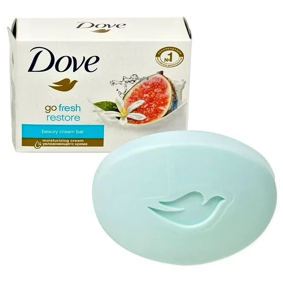Dove, Gentle Pink / Rosa Beauty Bar Soap, Moisturizing Clean Body 3.17oz / 90g