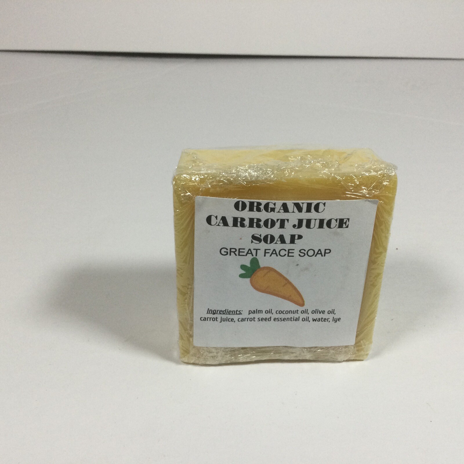 organic carrot juice soap 3.7oz