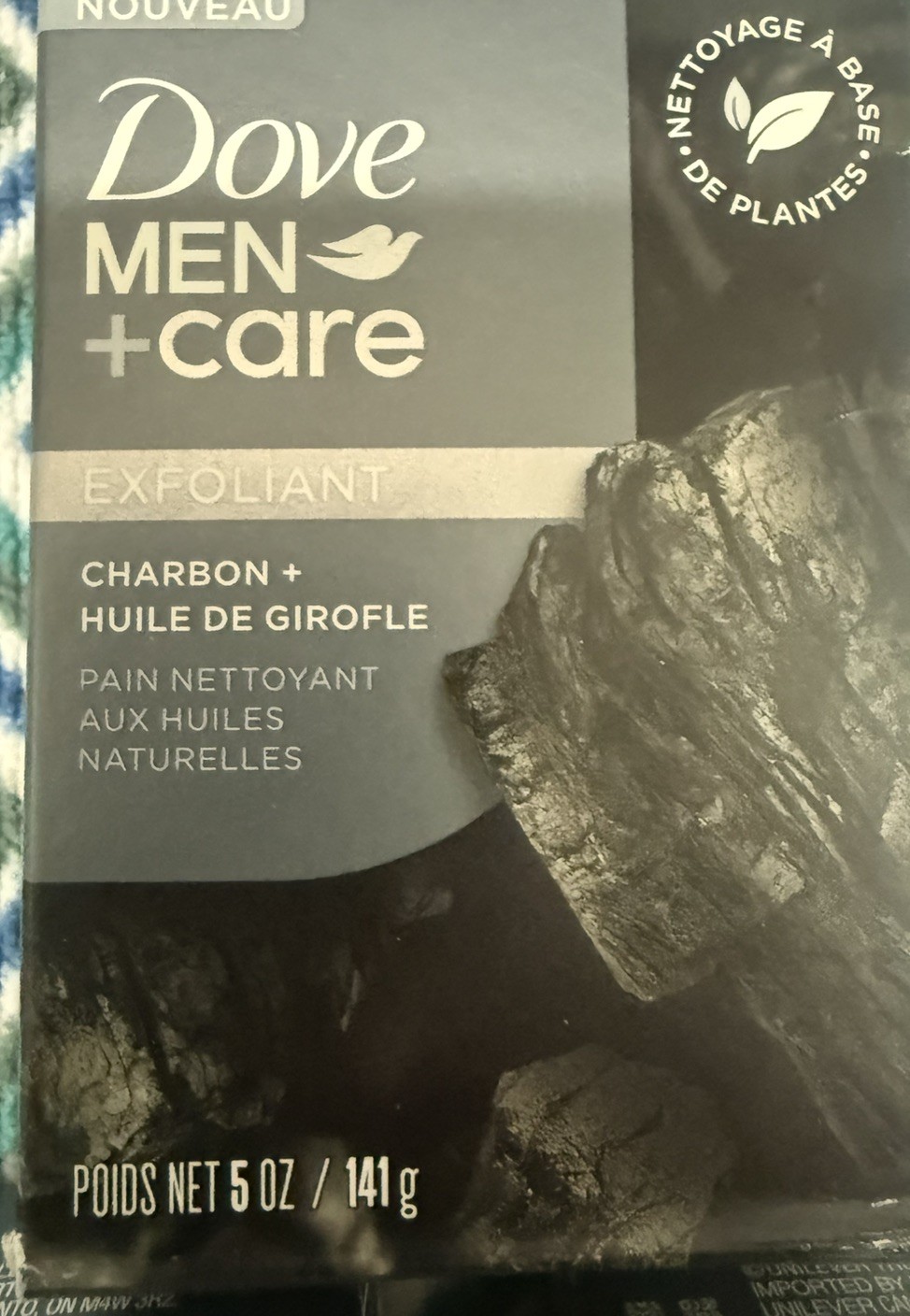 Dove Men Care Eucalyptus Cedar Oil Relax Cleansing Bar/Charcoal Exfoliate Bar