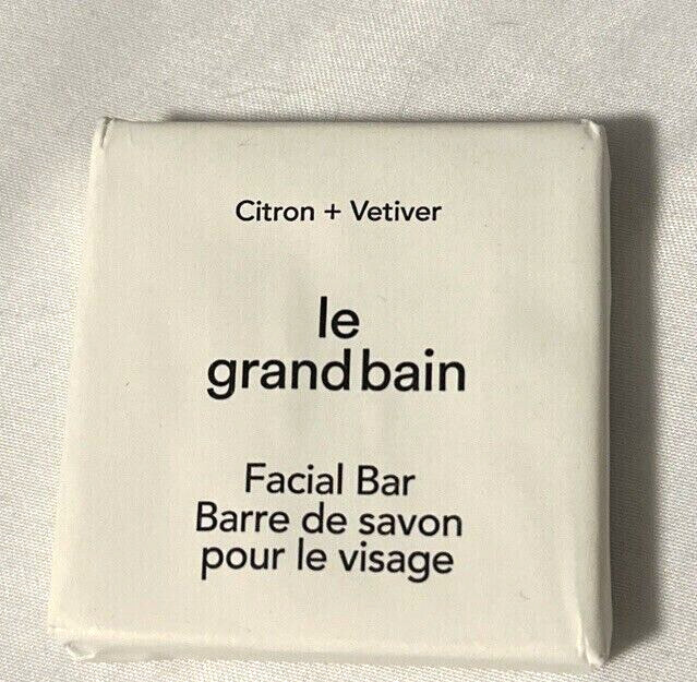 LOT OF 5 LE Grand Bain FACIAL SOAP BAR Citron+Vetiver 25g / 0.88oz Each