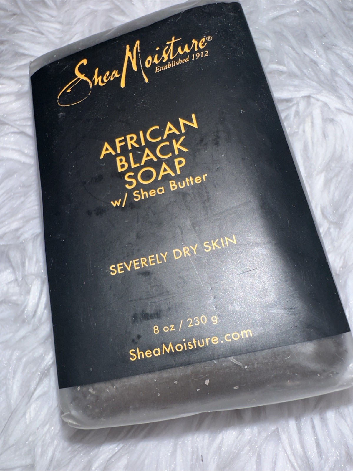 Shea Moisture African Black Soap with Shea Butter severely dry troubled skin NEW