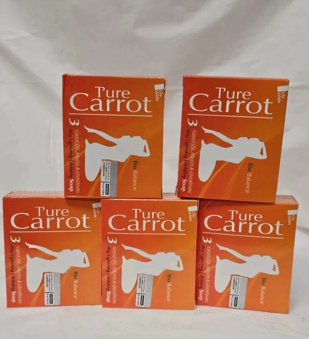 Pure carrot CArrot soap. ALL SKIN TYPE. Super ecclaircissant soap. 190g