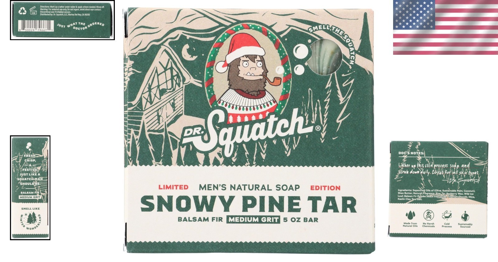 Organic Coconut Pine Soap for Men
